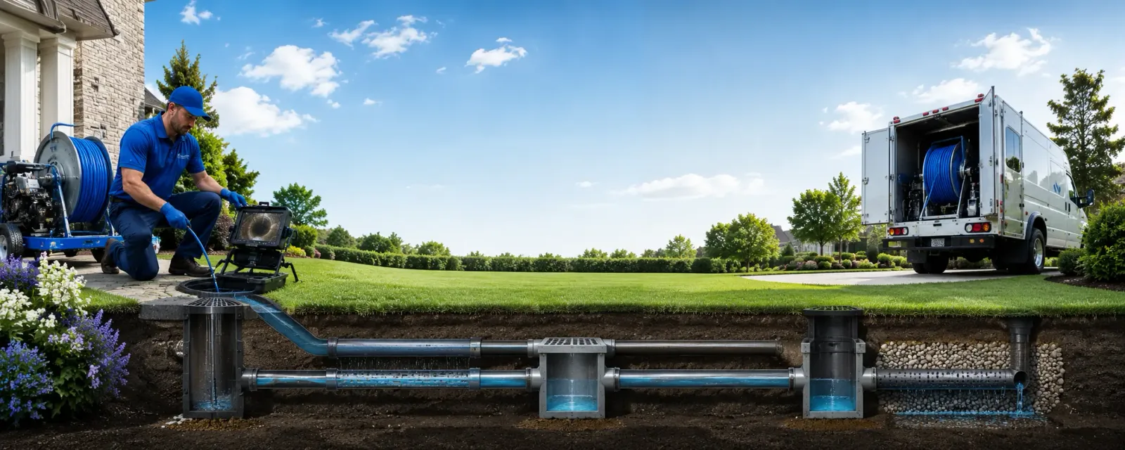 Outdoor drain cleaning information for Roundup, MT